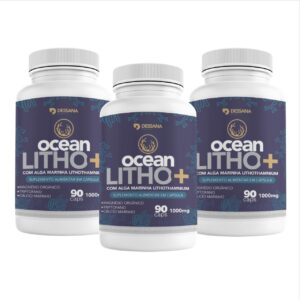 Kit 3 Suplemento Alimentar Ocean Litho+ Com Lithothamnium Dessana
